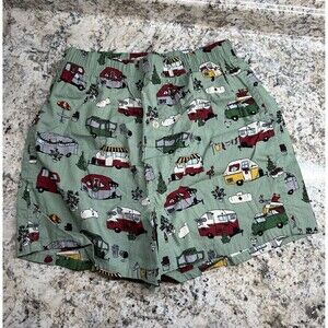Merona Christmas Camping Pattern Shorts/Boxers New No Tags Small Adult